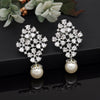 Silver Color American Diamond Earrings (ADE568SLV)