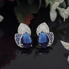 Blue Color American Diamond Earrings (ADE572BLU)