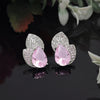 Pink Color American Diamond Earrings (ADE572PNK)