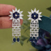 Blue Color American Diamond Earrings (ADE575BLU)