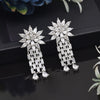 Silver Color American Diamond Earrings (ADE575SLV)