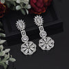 Silver Color American Diamond Earrings (ADE576SLV)