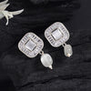 Off White Color American Diamond Earrings (ADE583OWHT)