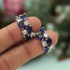 Blue Color American Diamond Earrings (ADE585BLU)