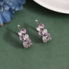 Light Pink Color American Diamond Earrings (ADE585LPNK)