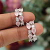 Pink Color American Diamond Earrings (ADE585PNK)