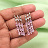 Pink Color American Diamond Earrings (ADE586PNK)