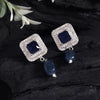 Blue Color American Diamond Earrings (ADE588BLU)