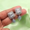 Gray Color American Diamond Earrings (ADE588GRY)