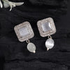 Gray Color American Diamond Earrings (ADE589GRY)