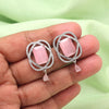 Pink Color American Diamond Earrings (ADE590PNK)