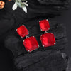 Red Color American Diamond Earrings (ADE591RED)