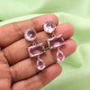 Pink Color American Diamond Earrings (ADE592PNK)