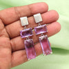 Light Purple Color American Diamond Earrings (ADE593LPRP)