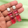 Ruby Color American Diamond Earrings (ADE593RUBY)