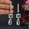 Silver Color American Diamond Earrings (ADE594SLV)