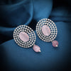 Pink Color American Diamond Earrings (ADE596PNK)