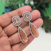 Brown Color American Diamond Earrings (ADE600BRW)