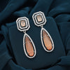 Brown Color American Diamond Earrings (ADE600BRW)