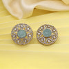 Sky Blue Color American Diamond Earrings (ADE601SBLU)