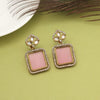 Pink Color American Diamond Earrings (ADE602PNK)