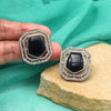 Black Color American Diamond Earrings (ADE603BLK)