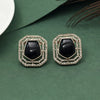 Black Color American Diamond Earrings (ADE603BLK)