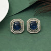 Blue Color American Diamond Earrings (ADE603BLU)