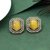 Yellow Color American Diamond Earrings (ADE603YLW)