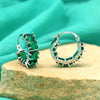 Green Color American Diamond Earrings (ADE604GRN)