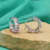 Pink Color American Diamond Earrings (ADE604PNK)