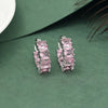 Pink Color American Diamond Earrings (ADE604PNK)