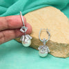 Silver Color American Diamond Earrings (ADE605SLV)