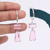 Pink Color American Diamond Earrings (ADE606PNK)