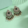 Black Color American Diamond Earrings (ADE619BLK)