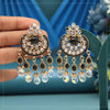 Black Color American Diamond Earrings (ADE619BLK)