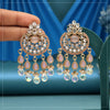 Baby Pink Color American Diamond Earrings (ADE619BPNK)