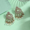 Pista Green Color American Diamond Earrings (ADE619PGRN)