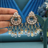 Turquoise Blue Color American Diamond Earrings (ADE619TBLU)