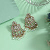 White Color American Diamond Earrings (ADE619WHT)