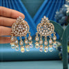 White Color American Diamond Earrings (ADE619WHT)