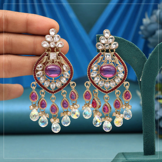 Rani Color American Diamond Earrings (ADE620RNI)