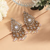 White Color American Diamond Earrings (ADE621WHT)