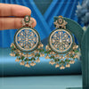 Green Color American Diamond Earrings (ADE622GRN)