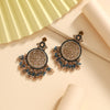 Turquoise Blue Color American Diamond Earrings (ADE622TBLU)