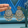 Turquoise Blue Color American Diamond Earrings (ADE622TBLU)