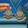 Black Color American Diamond Earrings (ADE623BLK)