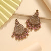 Baby Pink Color American Diamond Earrings (ADE623BPNK)