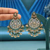 Green Color American Diamond Earrings (ADE623GRN)