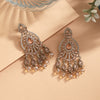 Gold Color American Diamond Earrings (ADE624GLD)